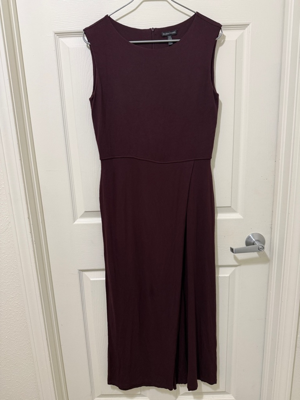 EILEEN FISHER Small Burgundy Jumpsuit.